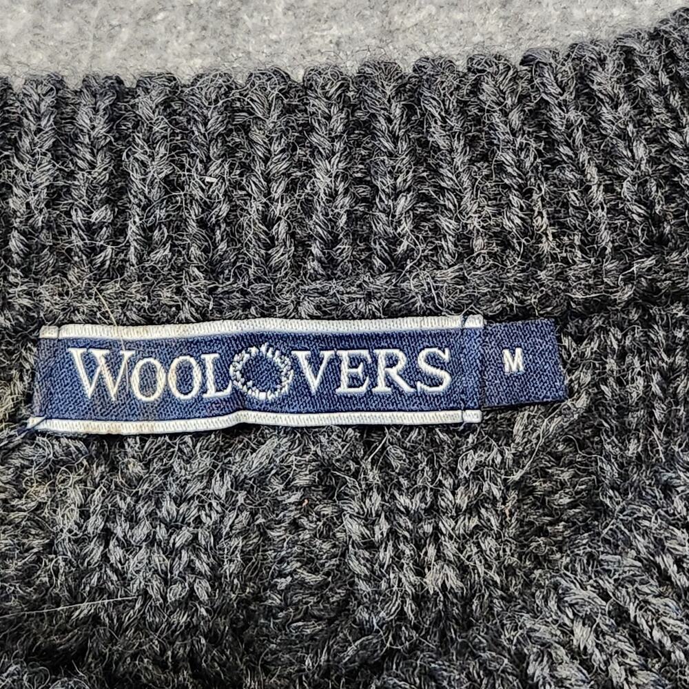 VTG WoolOvers Womens M Medium 100% Wool Cableknit Fisherman Pullover Sweater - Picture 7 of 13